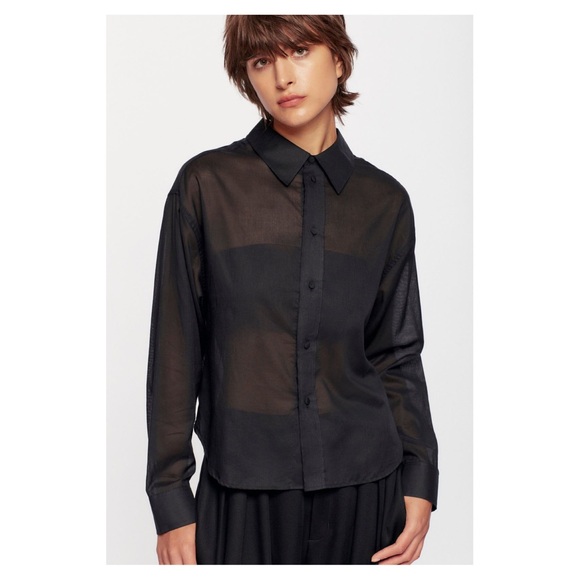 KOTN Tops - 🏷️ SOLD • KOTN • Sahara Shirt in Black • XL